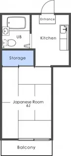 埼玉県東松山市六反町【アパート】の間取り