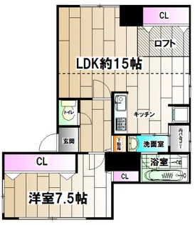 サンビルダー板宿【4階】の間取り