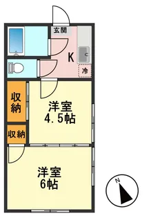 東京都江戸川区西小岩1【アパート】の間取り