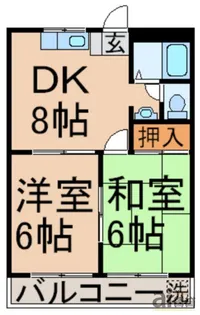 東京都東大和市清水3【マンション】の間取り