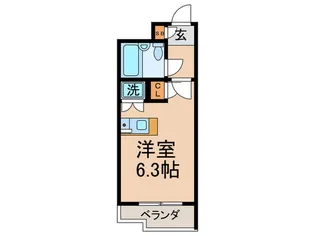 ローズガーデンA57番館【1階】の間取り