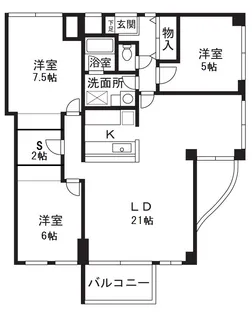テラスワン【3階】の間取り