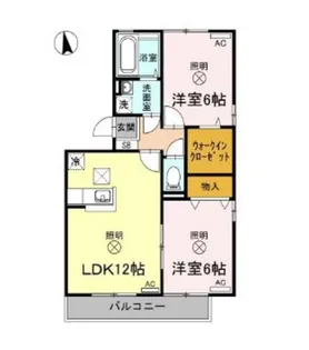 リビングタウン旭川 C棟【1階】の間取り