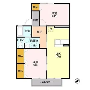 メゾン・ラーテーヌ C【2階】の間取り