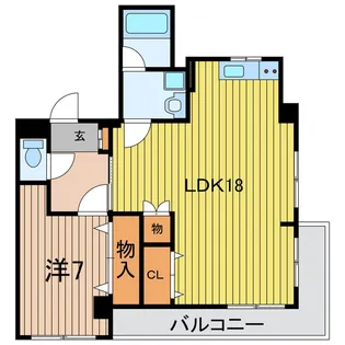 グランドマンションII【5階】の間取り