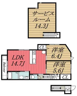 千葉県富里市日吉台4【アパート】の間取り