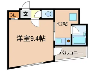 グリ-ンシャルバ-ト【4階】の間取り
