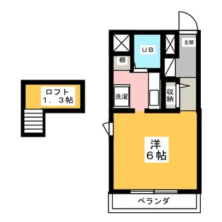 パサージュ豊橋【7階】の間取り