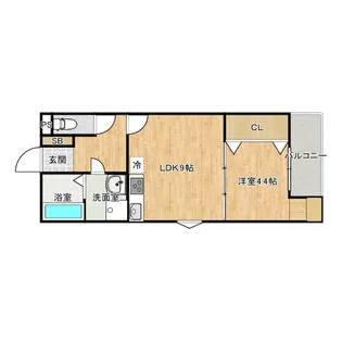 オンフルール柏木【1階】の間取り