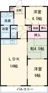 マンションブリッランテ【4階】の間取り