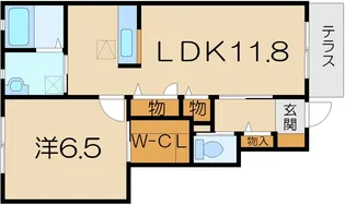 グレイスコート B棟【1階】の間取り