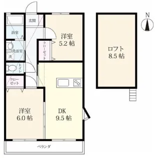 Ahima Grande 六座【2階】の間取り