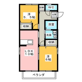 チロルハイム【2階】の間取り