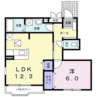 エスポワ-ル III号館【1階】の間取り