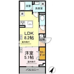 神奈川県相模原市南区南台4【アパート】の間取り