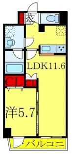 1LDKの間取り画像