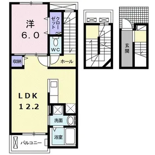 サニー春日【3階】の間取り