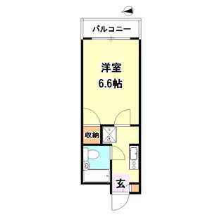 神奈川県川崎市中原区下小田中1【マンション】の間取り