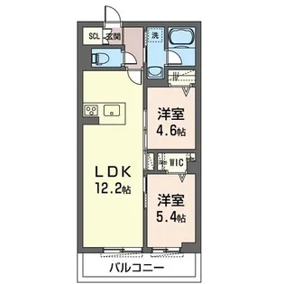 クオリスタ【2階】の間取り