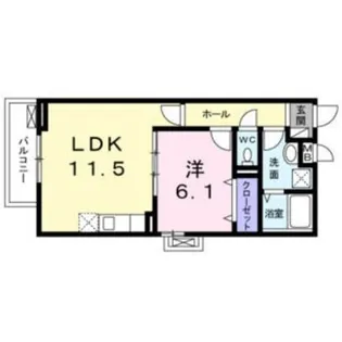 大阪府大阪市浪速区桜川4【アパート】の間取り