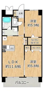 ESTABLE K.W.N【2階】の間取り