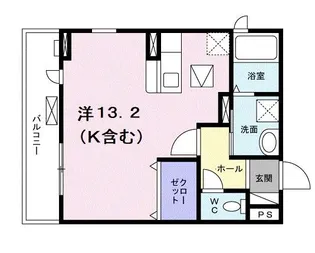 神奈川県小田原市中里【アパート】の間取り