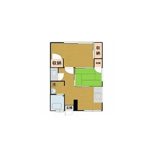 萩園ハイツ2【1階】の間取り