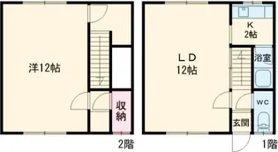パレスおーまちの間取り