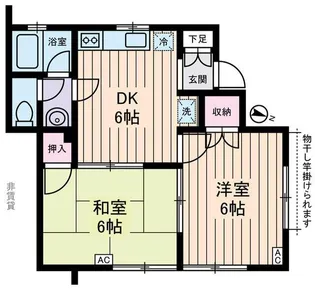 ハイツ・セシボン【1階】の間取り