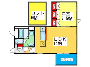 C.M.S.Hanaten【2階】の間取り