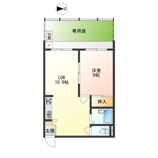 八雲ニューハイツ【1階】の間取り