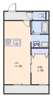 タウンコート A【2階】の間取り