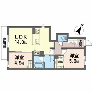 愛知県碧南市入船町2【アパート】の間取り