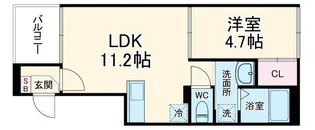 埼玉県越谷市蒲生茜町【アパート】の間取り