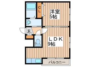 Grandir月寒2-6【2階】の間取り