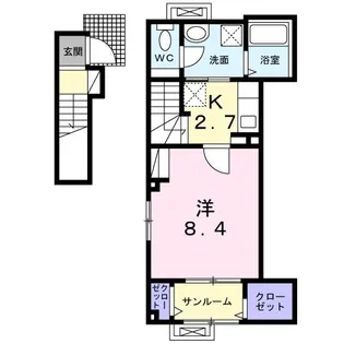 Gran Noir I【2階】の間取り