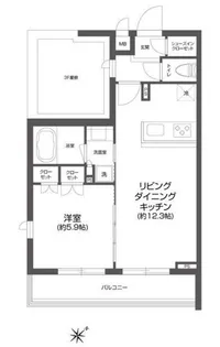 グランパセオ四谷若葉【4階】の間取り
