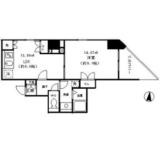 アラヤ清澄白河ビル【4階】の間取り