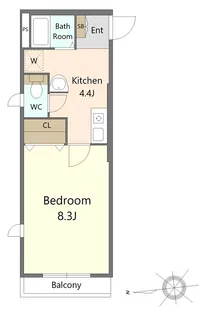 エクレール東糀谷EAST【3階】の間取り