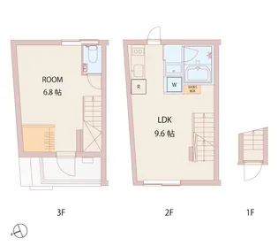 クアードロ中野サウス【2階】の間取り