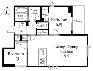 アヴェニール宮崎台【3階】の間取り