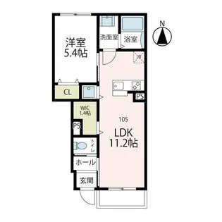 グレース湘南【1階】の間取り