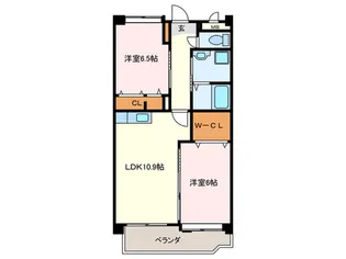 リベルタ新宮【4階】の間取り