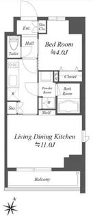 GRAN PASEO笹塚【4階】の間取り