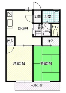 エイトハイツ3【1階】の間取り