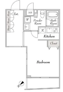 ミリアレジデンス桜新町【3階】の間取り