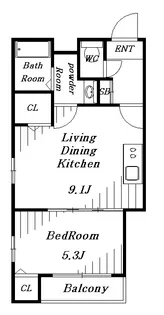 千葉県千葉市中央区新宿1【マンション】の間取り