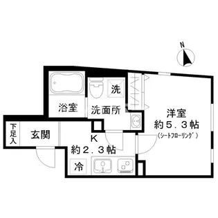 ストライプス東大井【4階】の間取り