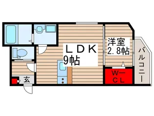 KLEIS清瀬【2階】の間取り