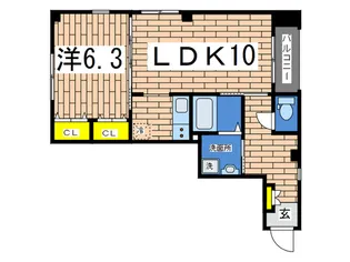 グランブル-湘南【3階】の間取り